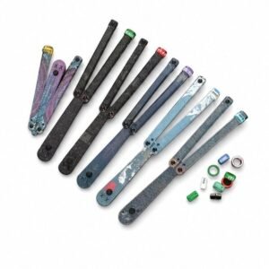 Butterfly-Messer, Flip-Handmesser, ausgefallenes Kunststoffmesser, Trainings-Klappmesser, Tintenfischsicher, keine offene Kante
